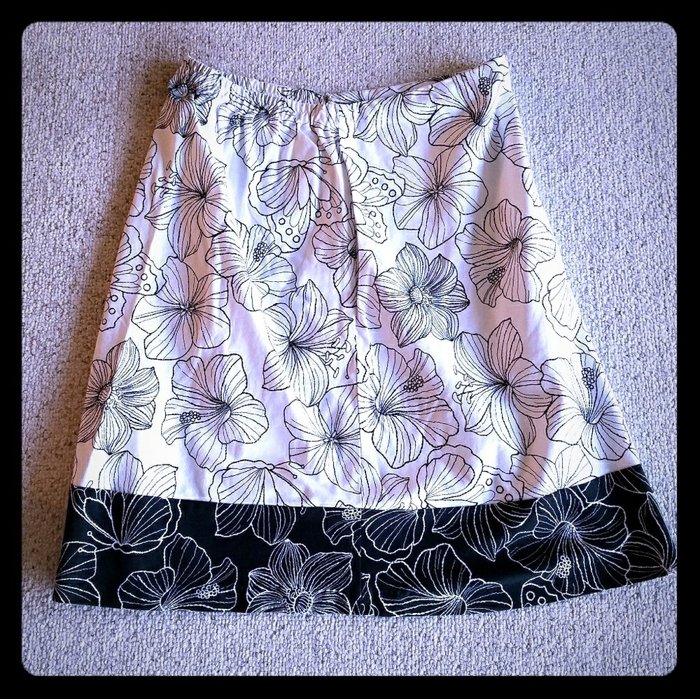 Alfred Dunner Floral Print Skirt